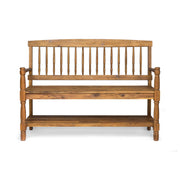 Imperial - Bench With Built In Shelf - R&R Furniture Gallery (Fountain Valley, CA)