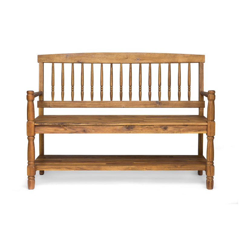 Imperial - Bench With Built In Shelf - R&R Furniture Gallery (Fountain Valley, CA)