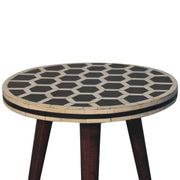 Inlay Bone Tripod Stool - Honey Caramel - R&R Furniture Gallery (Fountain Valley, CA)