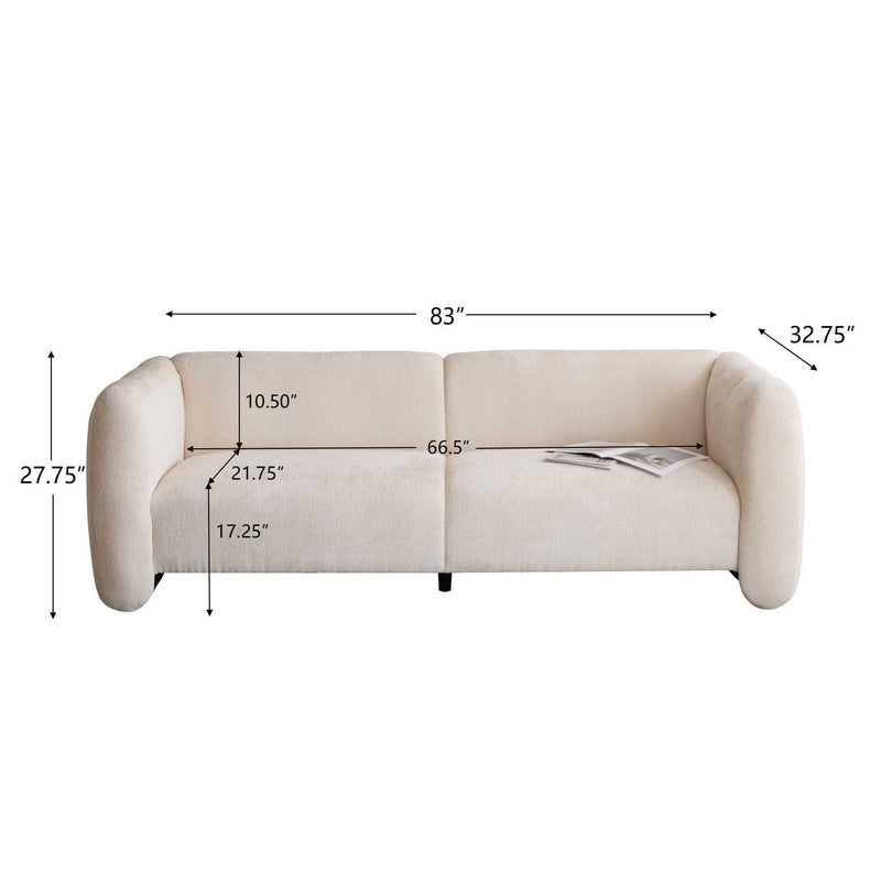 Tonson - 3 Seater Sofa, Wave Design - R&R Furniture Gallery (Fountain Valley, CA)