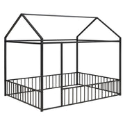 Metal Bed House Bed Frame With Fence - R&R Furniture Gallery (Fountain Valley, CA)
