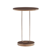 Tareel - Round Accent Table With Open Oval Pedestal - Antique Bronze - R&R Furniture Gallery (Fountain Valley, CA)
