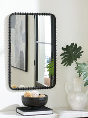Judlow - Accent Mirror - Black - R&R Furniture Gallery (Fountain Valley, CA)