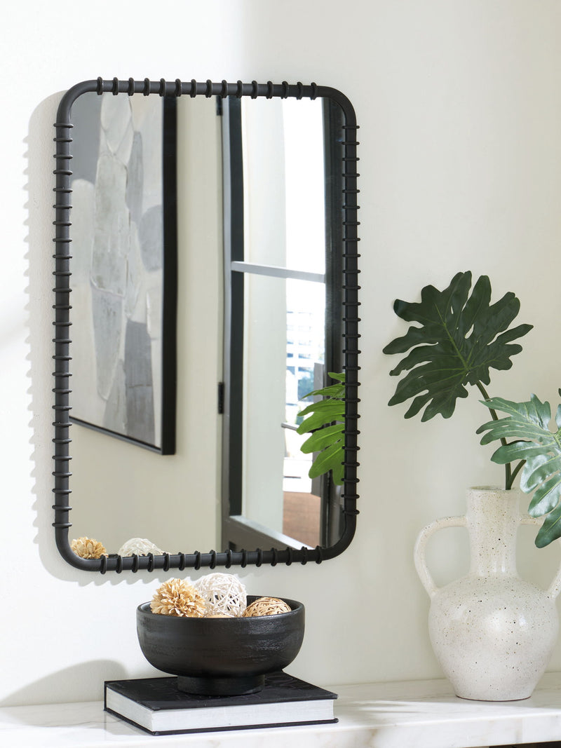 Judlow - Accent Mirror - Black - R&R Furniture Gallery (Fountain Valley, CA)