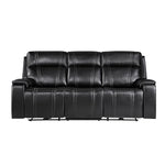 Gary - Power Reclining Sofa With Pillow Top Arms, Hidden Cup Holders - Black