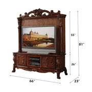 Dresden - 81" Entertainment Center - Cherry Oak - R&R Furniture Gallery (Fountain Valley, CA)