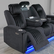 Duran - Power Reclining Sofa With Power Headrest - R&R Furniture Gallery (Fountain Valley, CA)