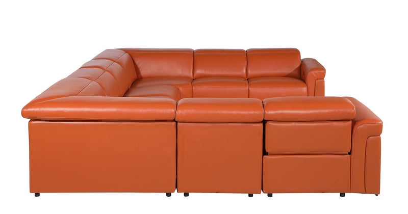 1126 - 8-Piece U-Shaped Sectional Sofa In With 4 Power Recliners & Power Headrests
