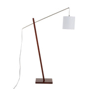 Lumi Source Arturo contemporary floor lamp with sleek metal stand and fabric shade, ideal for modern living room decor.