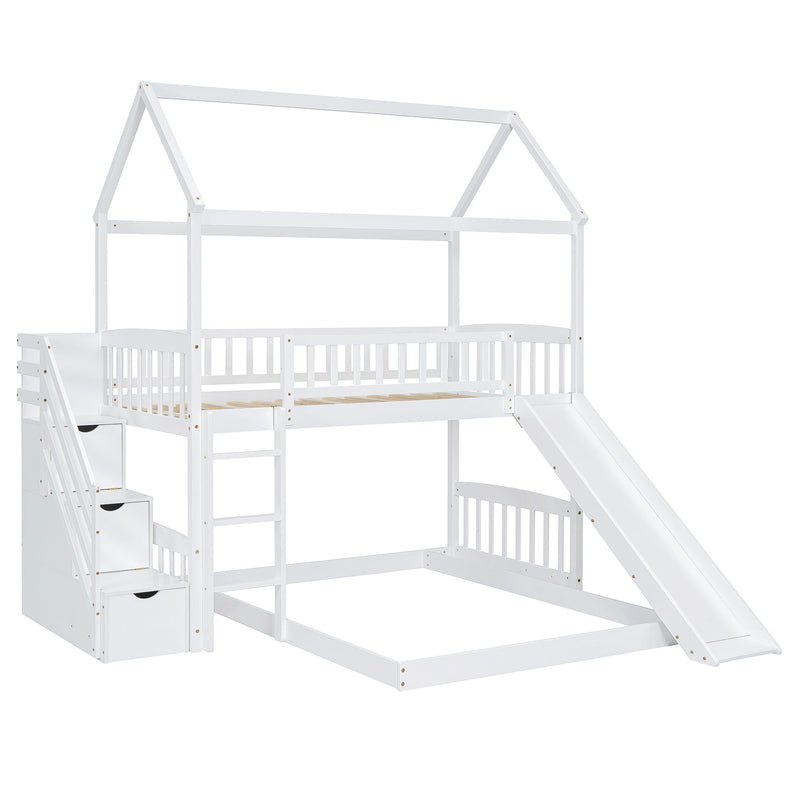 House Bunk Bed With Slide - R&R Furniture Gallery (Fountain Valley, CA)