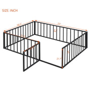 Metal Floor Bed Frame With Fence And Door - R&R Furniture Gallery (Fountain Valley, CA)