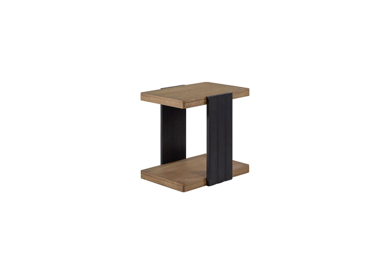 Channel - Chairside Table - Black - R&R Furniture Gallery (Fountain Valley, CA)