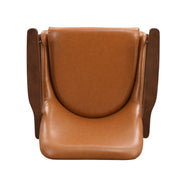 Mid - Century Accent Chair With Cushioned Seat, Brass Tipped Legs - R&R Furniture Gallery (Fountain Valley, CA)