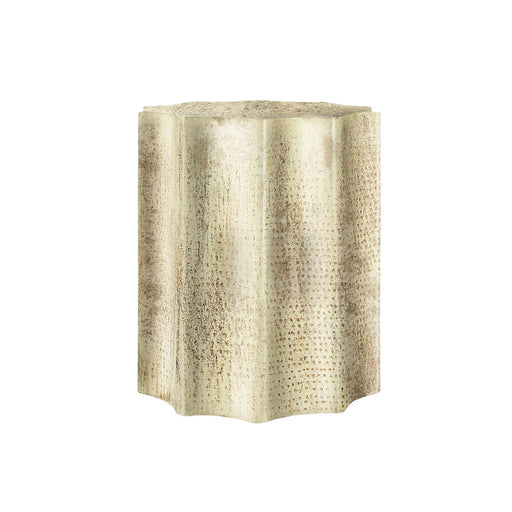 Drum Accent Side Table, Stylish Scalloped Design - R&R Furniture Gallery (Fountain Valley, CA)