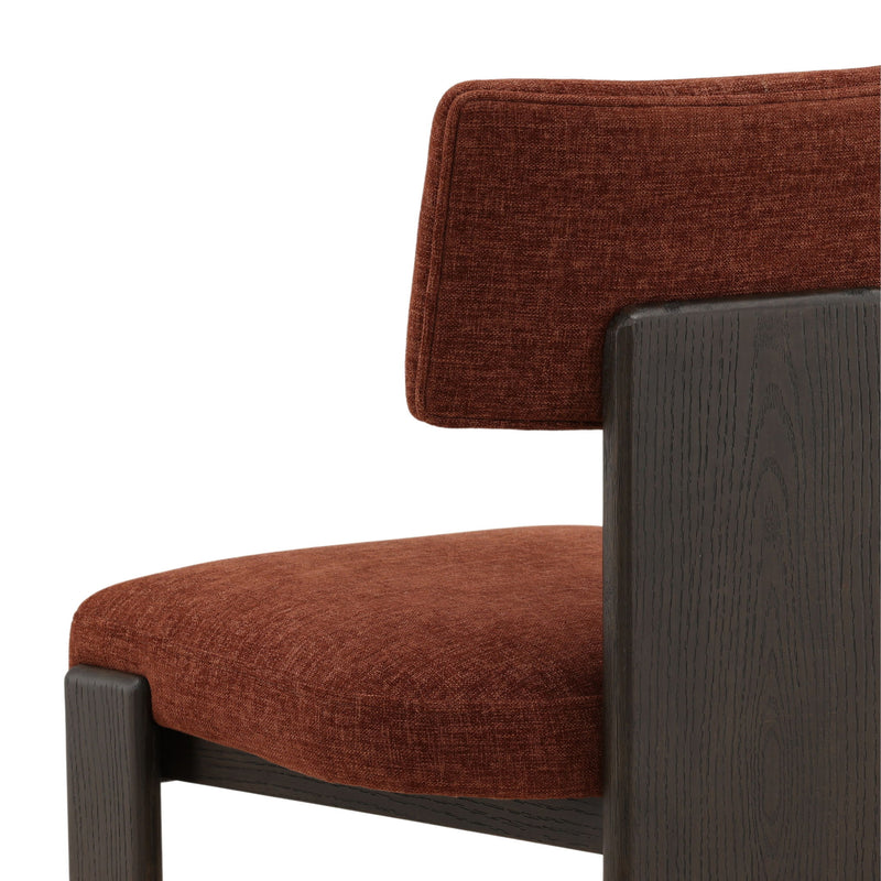 Zared - Dining Chair (Set of 2) - Rust And Dark Brown