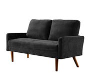 Loveseat Sofa, European Style With Sleek Design, Modern & Vintage Flair, Upholstered 2 Seater Couch - R&R Furniture Gallery (Fountain Valley, CA)