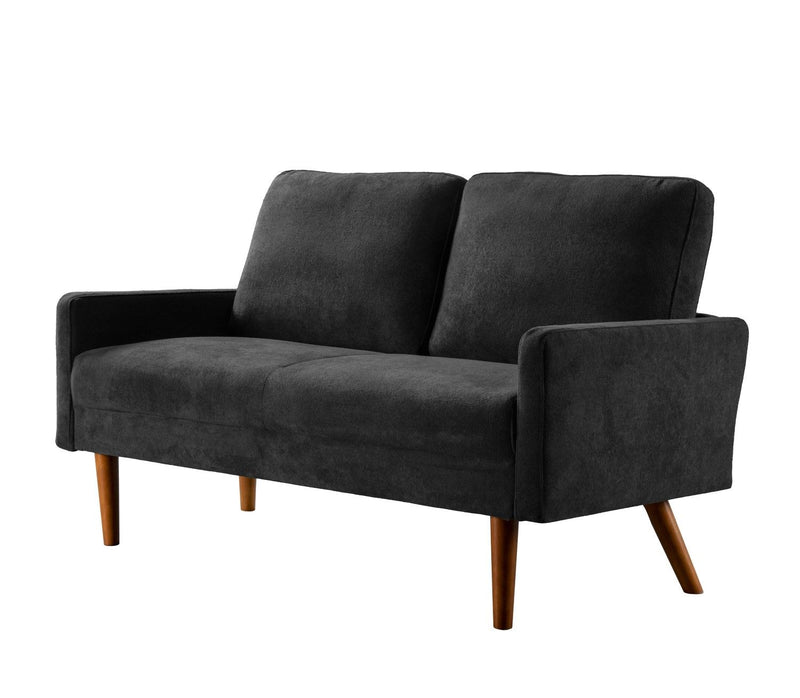Loveseat Sofa, European Style With Sleek Design, Modern & Vintage Flair, Upholstered 2 Seater Couch - R&R Furniture Gallery (Fountain Valley, CA)