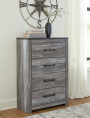 Bronyan - Four Drawer Chest - Dark Gray - R&R Furniture Gallery (Fountain Valley, CA)