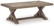 Laguna Heights - Rectangular Cocktail Table - Beige - R&R Furniture Gallery (Fountain Valley, CA)
