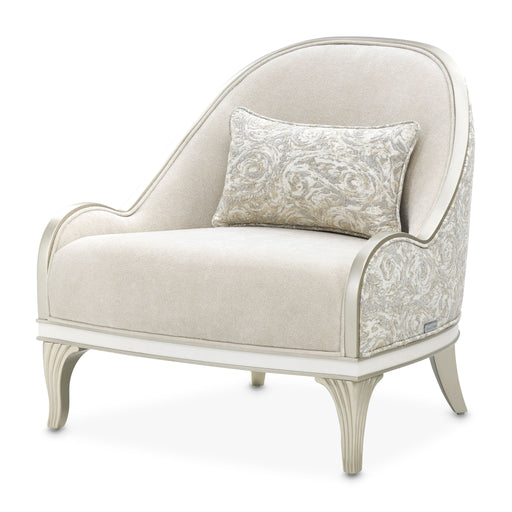 La Marisia - Chenille Accent Chair - Tranquil / Light Champagne - R&R Furniture Gallery (Fountain Valley, CA)