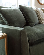 Carriage View - 3-Piece Sectional - Jade - R&R Furniture Gallery (Fountain Valley, CA)