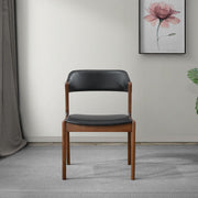 Enzo - Dining Chair (Set of 2) - Black / Brown - R&R Furniture Gallery (Fountain Valley, CA)