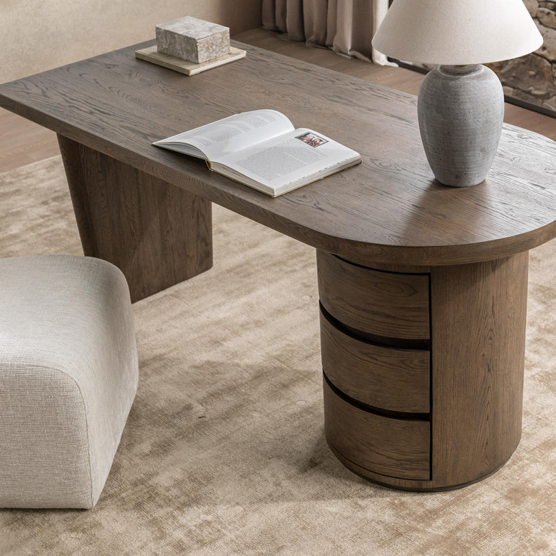 Estelle - Desk - Soft Cocoa - R&R Furniture Gallery (Fountain Valley, CA)