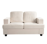 Modern Loveseat, Comfortable 2 Seater Couch With Deep Seating, Loose Back Cushions, Wide Arms - R&R Furniture Gallery (Fountain Valley, CA)