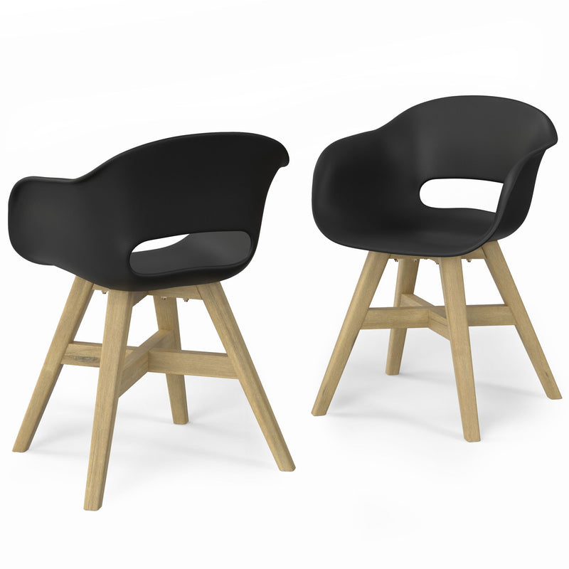 Kona - Outdoor Dining Chair In Plastic (Set of 2) - R&R Furniture Gallery (Fountain Valley, CA)