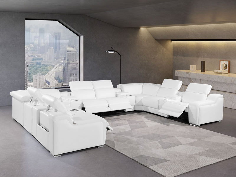 1116 - 12-Piece U-Shaped Sectional Sofa In With 4 Power Recliners & Power Headrests