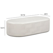 Surraya - Concrete Rounded Coffee Table - R&R Furniture Gallery (Fountain Valley, CA)