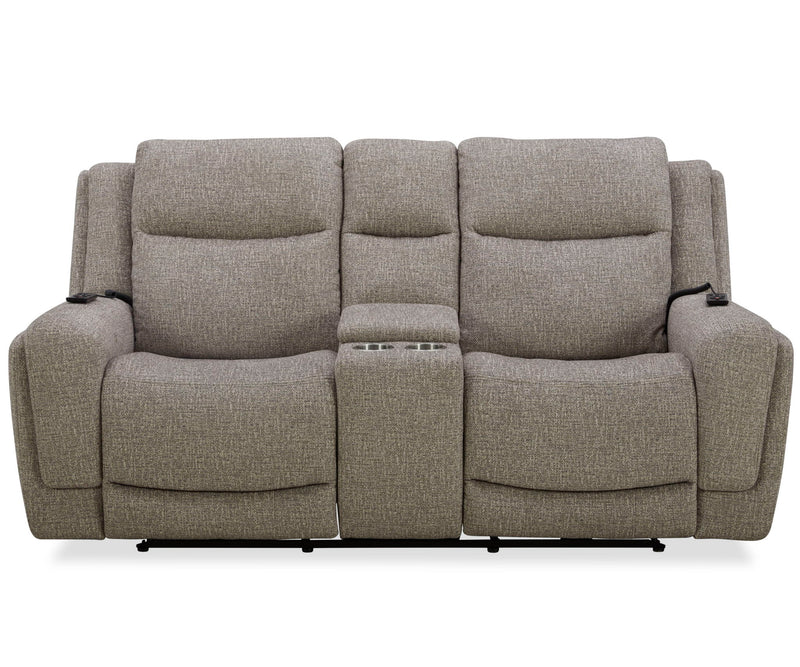 Penfield - Power Zero G Console Loveseat With Heat, Massage & Speaker P3 - Frappe - R&R Furniture Gallery (Fountain Valley, CA)