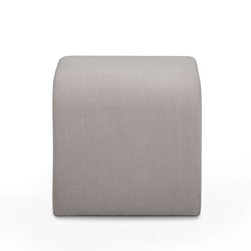 Desi - Velvet Ottoman - R&R Furniture Gallery (Fountain Valley, CA)