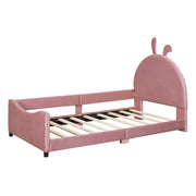 Upholstered Daybed With Rabbit Ear Shaped Headboard - R&R Furniture Gallery (Fountain Valley, CA)