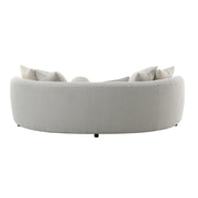 Iniko - Sofa With 6 Pillows - Beige Boucle - R&R Furniture Gallery (Fountain Valley, CA)