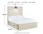 Signature Design by Ashley Cambeck youth bedroom set with 8-piece collection, including bed, dresser, and nightstands in a modern style.