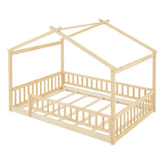 Bed House Bed Frame With Fence - R&R Furniture Gallery (Fountain Valley, CA)