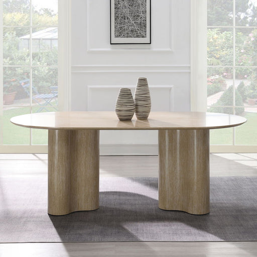 Jirina - Dining Table - Travertine Pattern - R&R Furniture Gallery (Fountain Valley, CA)