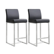 Denmark - Stainless Steel Counter Stool (Set of 2) - R&R Furniture Gallery (Fountain Valley, CA)
