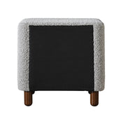 Cleo - Nightstand - Gray Boucle - R&R Furniture Gallery (Fountain Valley, CA)