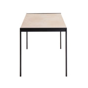 Lumi Source Fuji modern glam dining table with sleek design and wooden finish, ideal for contemporary dining room decor.