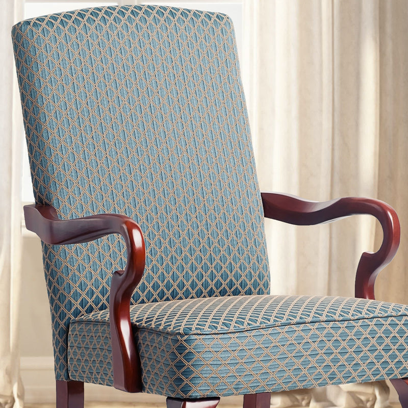 Delaney - Elegant Gooseneck Arm Chair With High Back - R&R Furniture Gallery (Fountain Valley, CA)