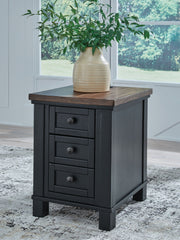 Wildenauer - Chair Side End Table - Brown / Black - R&R Furniture Gallery (Fountain Valley, CA)