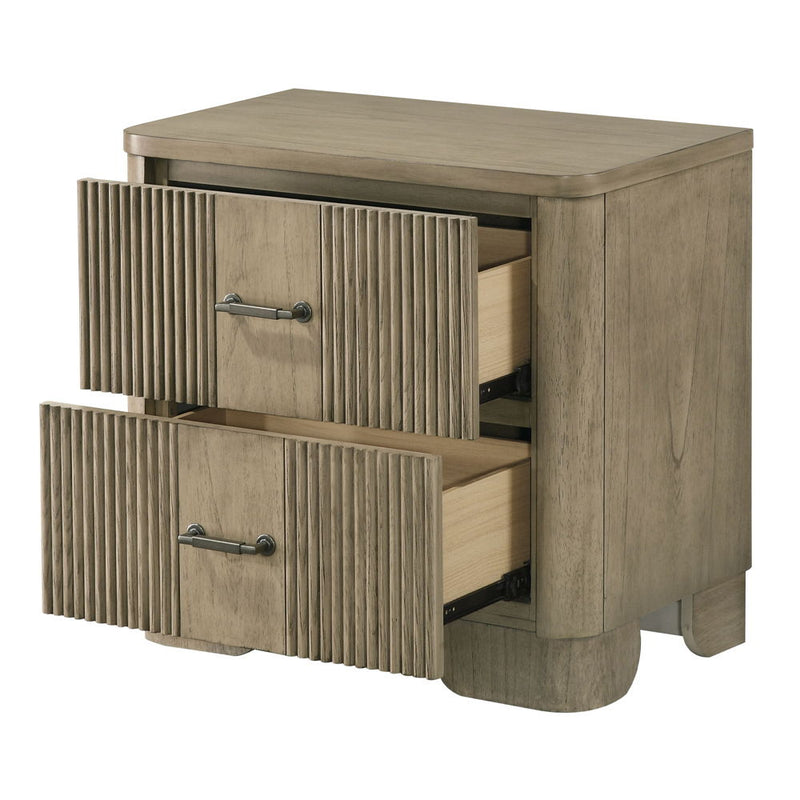 Lakkari - Nightstand - Antique Oak - R&R Furniture Gallery (Fountain Valley, CA)