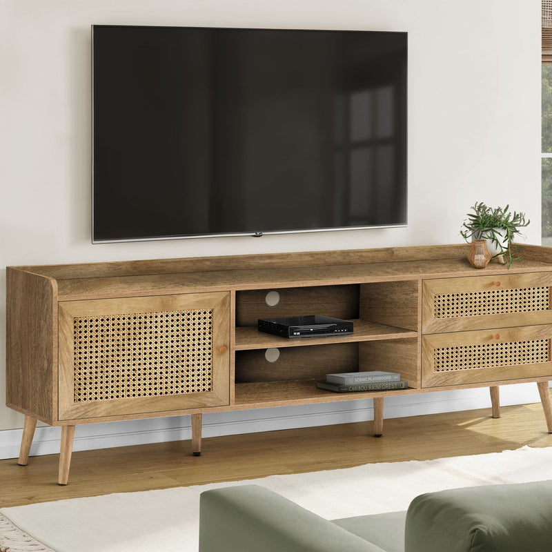 TV Stand, Console, Media Entertainment Center, Storage Cabinet, Transitional - R&R Furniture Gallery (Fountain Valley, CA)