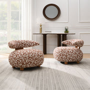 Lynn - Accent Chair - Brown - R&R Furniture Gallery (Fountain Valley, CA)