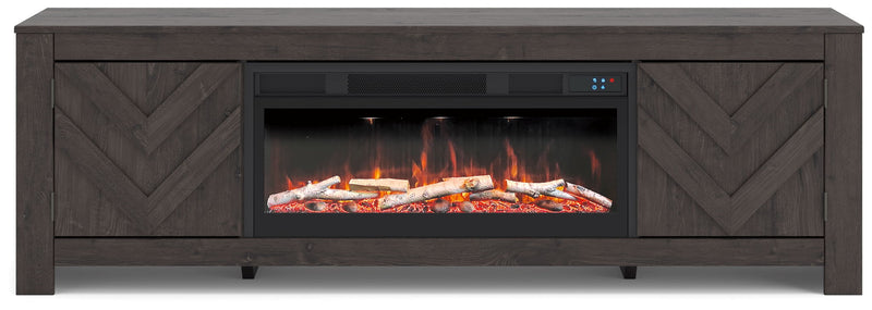 Cayboni - LG TV Stand With Fireplace Option - R&R Furniture Gallery (Fountain Valley, CA)