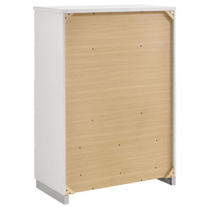 Dulcey - 5 Drawer Bedroom Chest - White