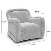 Charli - Boucle Swivel Chair - R&R Furniture Gallery (Fountain Valley, CA)