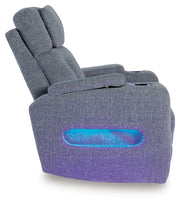 Studio Cave - Power Recliner - Steel - R&R Furniture Gallery (Fountain Valley, CA)